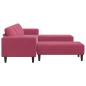 Preview: Sofa Set 3 pcs Weinrot Samt