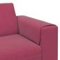 Preview: Sofa Set 3 pcs Weinrot Samt