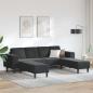 Preview: ARDEBO.de - Sofa Set 3 pcs Schwarz Samt