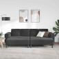 Preview: Sofa Set 3 pcs Schwarz Samt