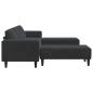 Preview: Sofa Set 3 pcs Schwarz Samt
