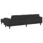 Preview: Sofa Set 3 pcs Schwarz Samt