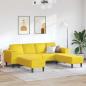 Preview: ARDEBO.de - Sofa Set 3 pcs Gelb Samt