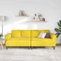 Preview: Sofa Set 3 pcs Gelb Samt