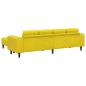 Preview: Sofa Set 3 pcs Gelb Samt
