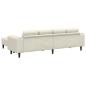 Preview: Sofa Set 3 pcs Creme Samt