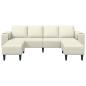 Preview: Sofa Set 3 pcs Creme Samt