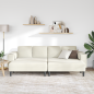 Preview: Sofa Set 3 pcs Creme Samt
