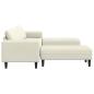 Preview: Sofa Set 3 pcs Creme Samt