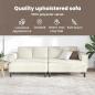 Preview: Sofa Set 3 pcs Creme Samt
