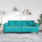 Preview: Sofa Set 3 pcs Türkis Samt