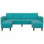 Preview: Sofa Set 3 pcs Türkis Samt
