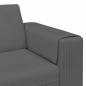 Preview: Stoffsofa mit Kissen Dunkelgrau Cordstoff