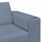 Preview: Stoffsofa mit Kissen Blau Cordstoff