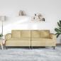 Preview: Stoffsofa mit Kissen Grau Grün Cordstoff