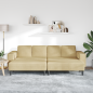 Preview: Stoffsofa mit Kissen Grau Grün Cordstoff