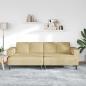 Preview: Stoffsofa mit Kissen Grau Grün Cordstoff