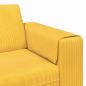 Preview: Stoffsofa Helles Gelb Cordstoff