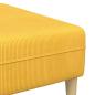 Preview: Stoffsofa Helles Gelb Cordstoff