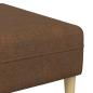 Preview: Sofa Set 3 pcs Braun Faux Wildleder