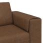 Preview: Sofa Set 3 pcs Braun Faux Wildleder