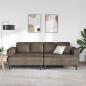 Preview: Sofa Set 3 pcs Dunkelgrau Faux Wildleder