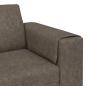 Preview: Sofa Set 3 pcs Dunkelgrau Faux Wildleder