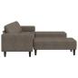 Preview: Sofa Set 3 pcs Dunkelgrau Faux Wildleder