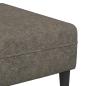 Preview: Sofa Set 3 pcs Dunkelgrau Faux Wildleder
