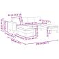 Preview: Sofa Set 3 pcs Dunkelgrau Faux Wildleder
