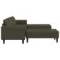 Preview: Sofa Set 3 pcs Armeegrün Faux Wildleder