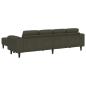 Preview: Sofa Set 3 pcs Armeegrün Faux Wildleder