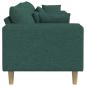 Preview: Sofa Dunkelgrün 250 x 77 x 76 cm Stoff