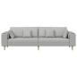 Preview: Stoffsofa mit Kissen Wolken-Grau 208 cm Stoff