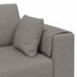 Preview: Stoffsofa mit Kissen 3 pcs Taupe 208 cm Stoff