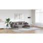 Preview: Stoffsofa mit Kissen 3 pcs Taupe 208 cm Stoff