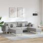 Preview: Stoffsofa mit Kissen 3 pcs Wolken-Grau 208 cm Stoff