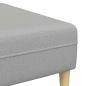 Preview: Stoffsofa mit Kissen 3 pcs Wolken-Grau 208 cm Stoff