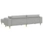 Preview: Stoffsofa mit Kissen 3 pcs Wolken-Grau 208 cm Stoff