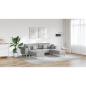 Preview: Stoffsofa mit Kissen 3 pcs Wolken-Grau 208 cm Stoff