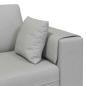 Preview: Stoffsofa mit Kissen 3 pcs Wolken-Grau 208 cm Stoff