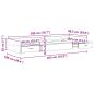 Preview: Bett mit Stauraum mit Kopfteil Altholz 100 x 200 cm Holzwerkstoff