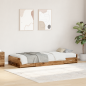 Preview: Bett mit Stauraum mit Kopfteil Altholz 100 x 200 cm Holzwerkstoff