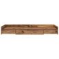 Preview: Bett mit Stauraum mit Kopfteil Altholz 100 x 200 cm Holzwerkstoff