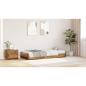 Preview: Bett mit Stauraum mit Kopfteil Altholz 100 x 200 cm Holzwerkstoff