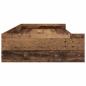 Preview: Bett mit Stauraum mit Kopfteil Altholz 100 x 200 cm Holzwerkstoff
