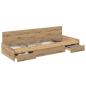 Preview: Bett mit Stauraum Artisan Eiche 100 x 200 cm Holzwerkstoff