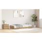 Preview: Bett mit Stauraum Artisan Eiche 100 x 200 cm Holzwerkstoff