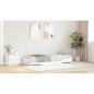 Preview: Bett mit Stauraum mit Kopfteil Weiß 90 x 200 cm Holzwerkstoff