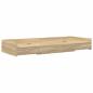 Preview: Bett mit Stauraum mit Kopfteil Sonoma Eiche 90 x 200 cm Holzwerkstoff